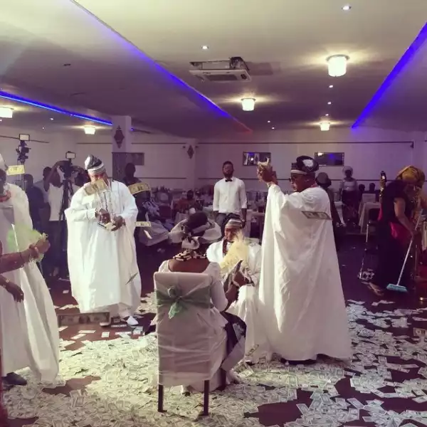 WoW!! Checkout This Dollar Rain That Happened At This Nigerian Wedding In Austria [See Photos]